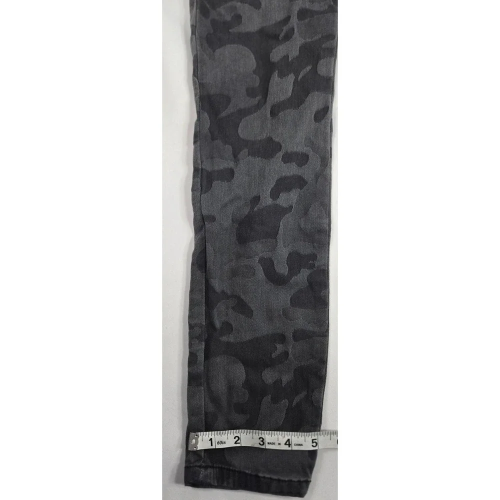 Etienne Marcel Gray Camo Skinny Jeans Women W28 L27 Low Rise‎ Stretch Denim